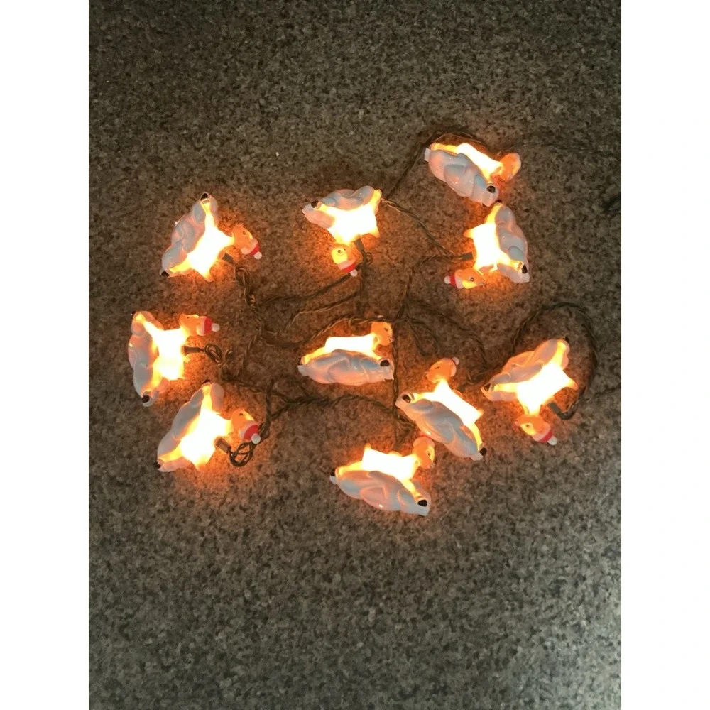 Vintage Rudolph the‎ Reindeer Christmas Tree Lights
